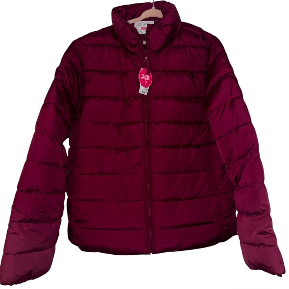 NWT The Children’s Place Burgundy Puffer Jacket